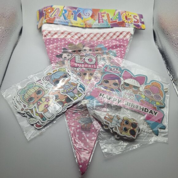 Party Decorations Set Banners Backdrop Stickers - Picture 4 of 4